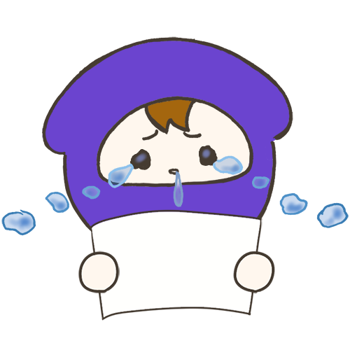 テスト結果を見て泣いているジャニ丸