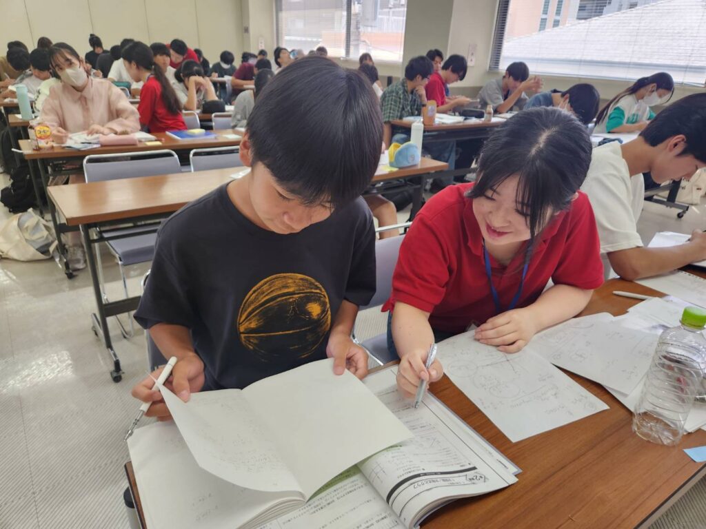2025年のジャニアス夏期講習のようす