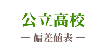 公立高校偏差値表