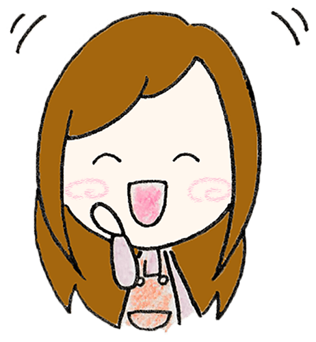 お母さんが喜んでいるイラスト