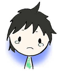 悲しい表情の生徒