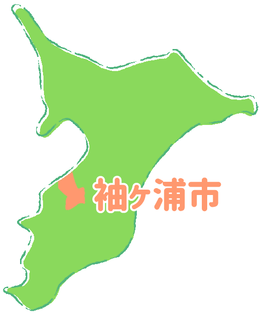 袖ヶ浦市のマップ